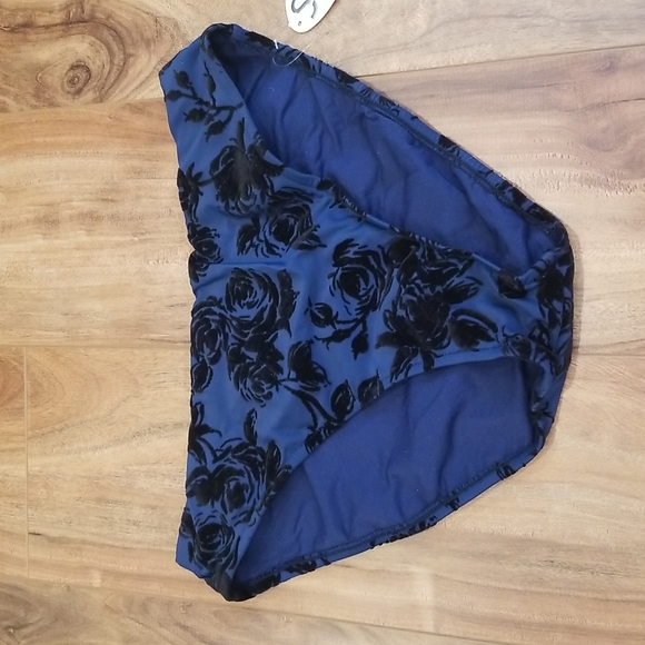 NEW Blue and Black Bikini Size Medium - Picture 4 of 4